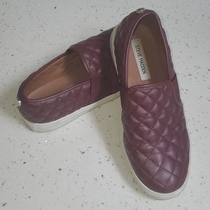 Steve Madden Leather Slip Ons